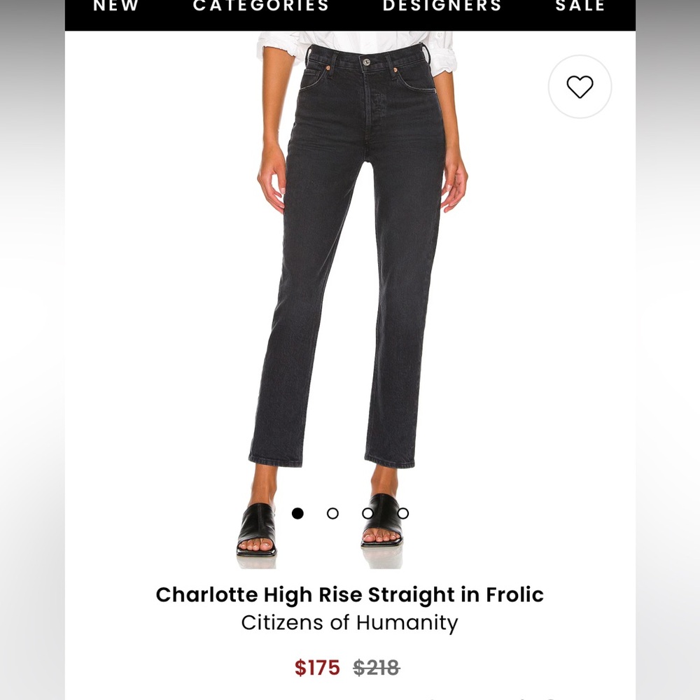 Citizens of Humanity Charlotte high-rise straight jeans